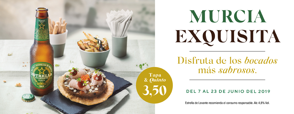 ‘Murcia Exquisita’ ofrece 29 tapas gourmet en una ruta gastronómica única por la ciudad de Murcia