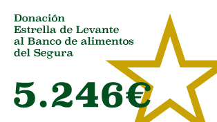  Estrella de Levante dona 5.246 euros de la Cerveza de Navidad del mercadillo de Murcia al Banco de Alimentos del Segura